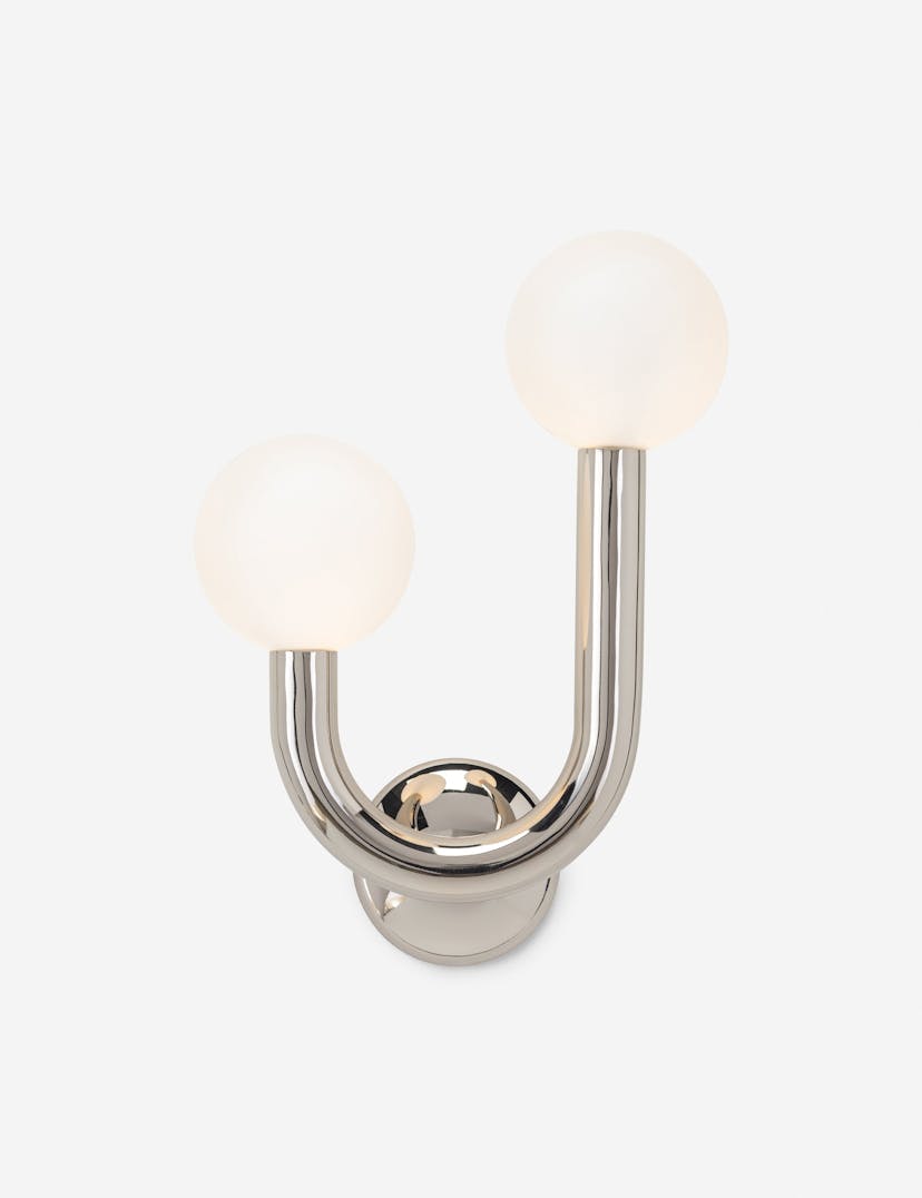 Happy Sconce by Regina Andrew - Polished Nickel / Left Facing
