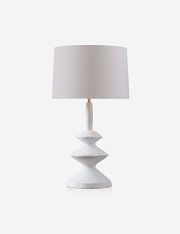 Regina Andrew Hope Modern Classic White Aluminum Linen Shade Table Lamp