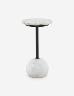 Nicholas Side Table - White Marble