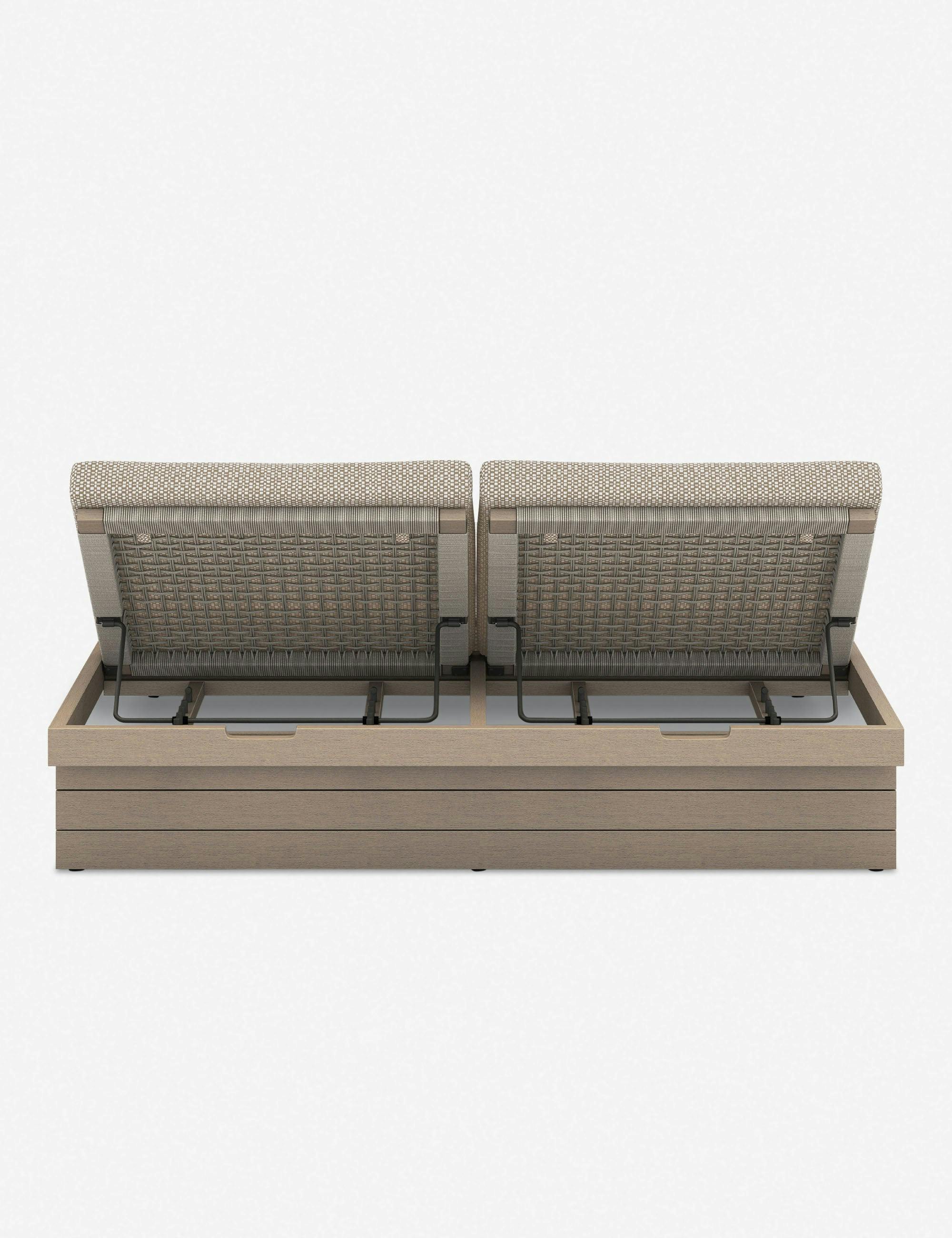 Coren Indoor / Outdoor Double Chaise - Sand