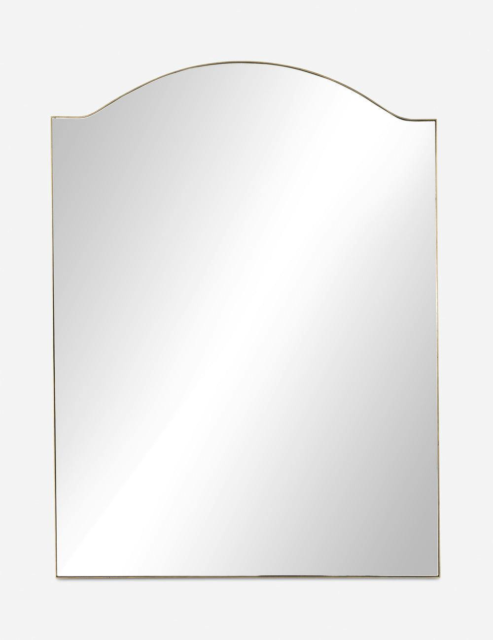 Rachelle Antique Brass Floor Mirror