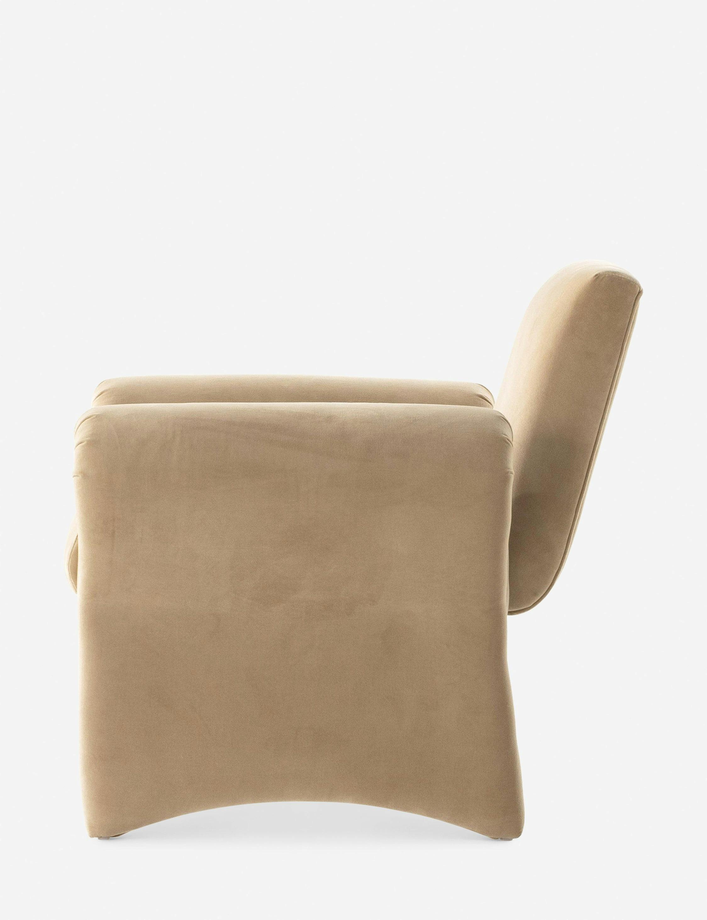 Fenella Accent Chair - Camel Velvet