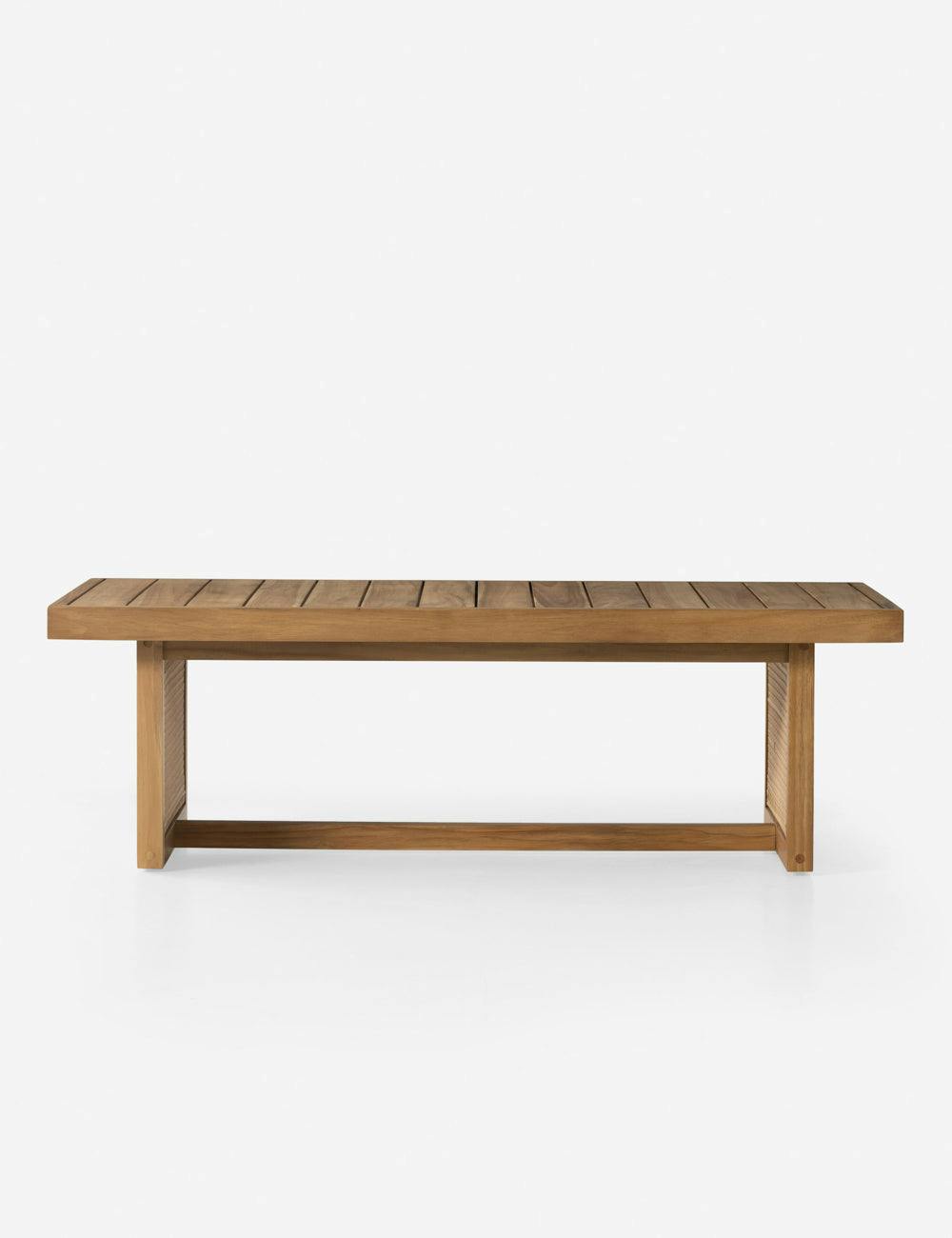 Anson Breezy Charm Natural Teak Slatted Coffee Table