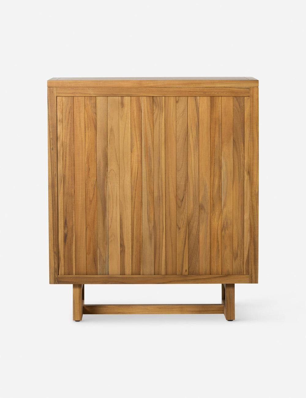 Anson 36" Natural Teak Wood Outdoor Cabinet