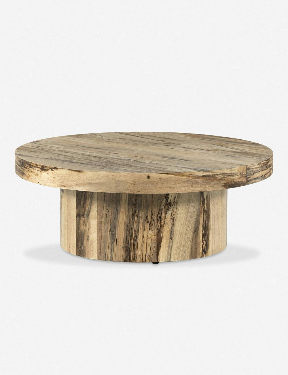 Boni Round Pedestal Coffee Table - Natural