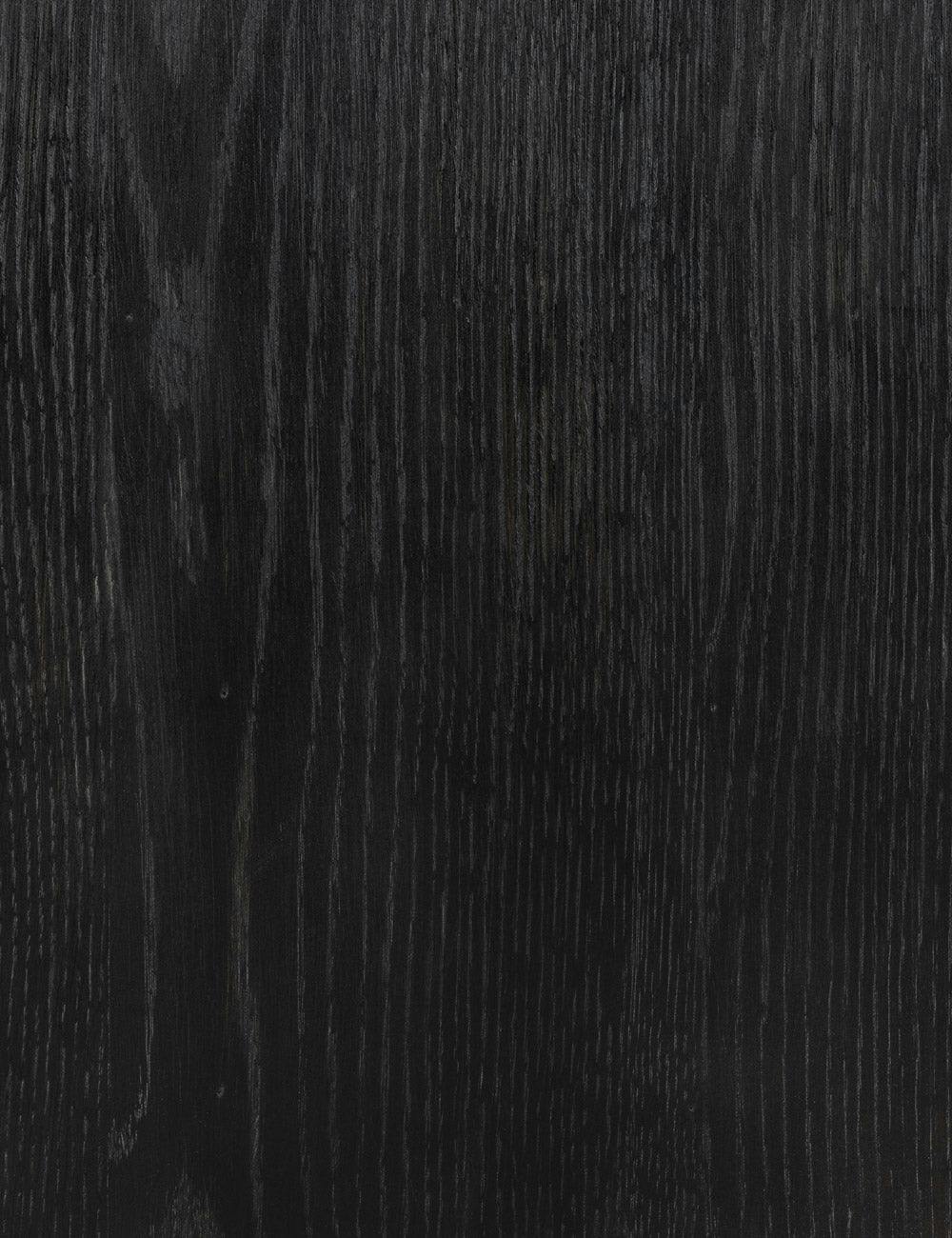 Kenji Black 3-Drawer Curved Oak Wood Dresser