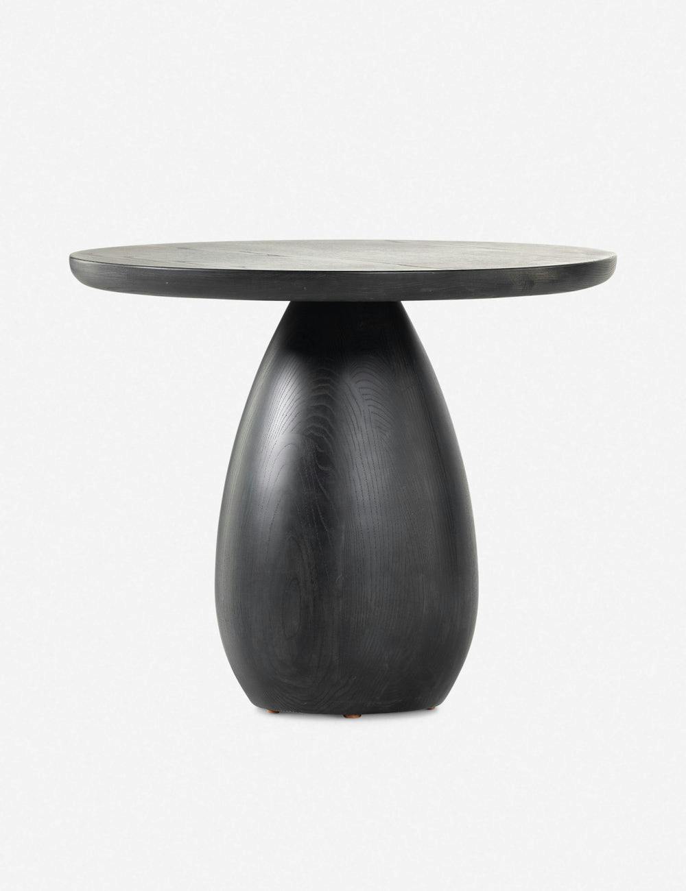 Mulholland Round Black End Table