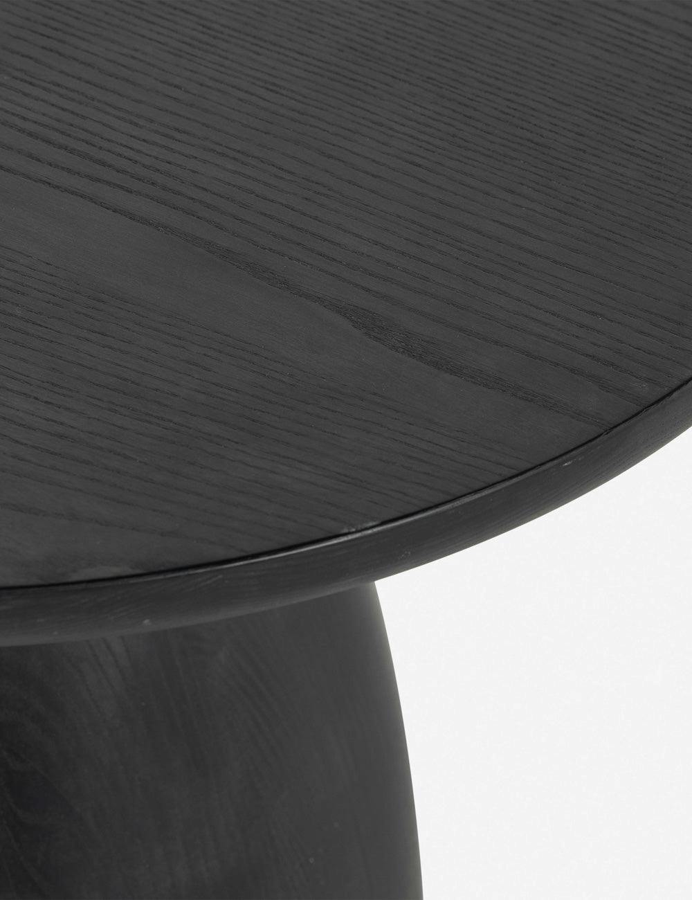 Mulholland Round Black End Table