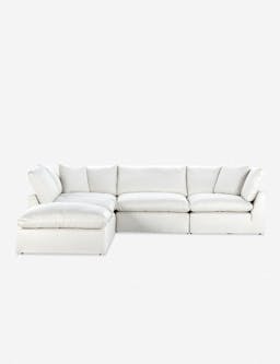Bernard Sectional Sofa - Ivory / Left-Facing