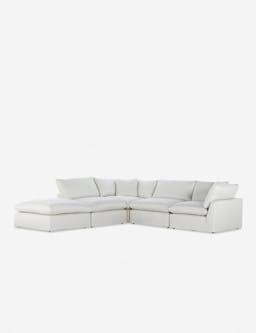 Bernard Sectional Sofa - Ivory / Left-Facing