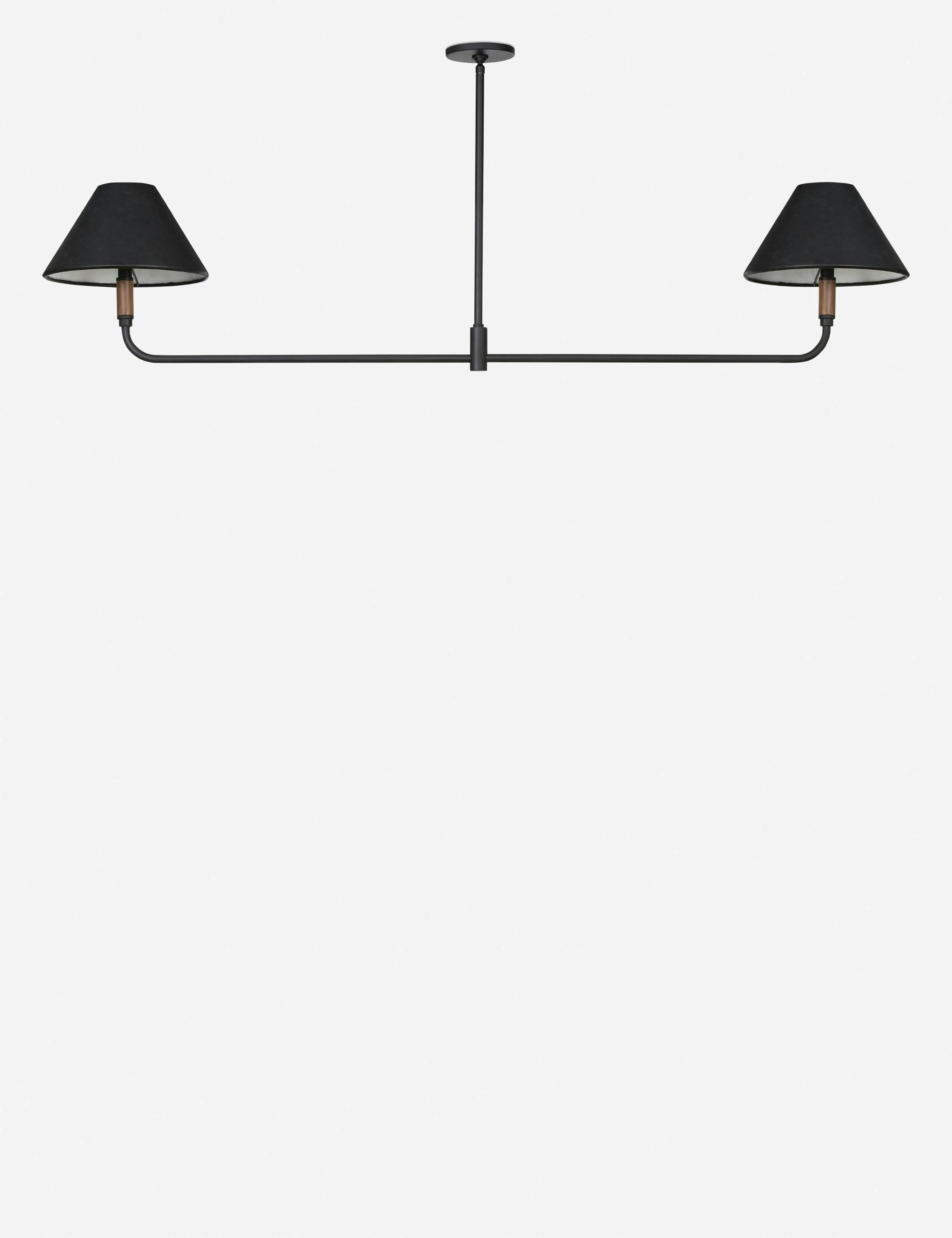 Doherty Linear Pendant Light - Black / 62" W