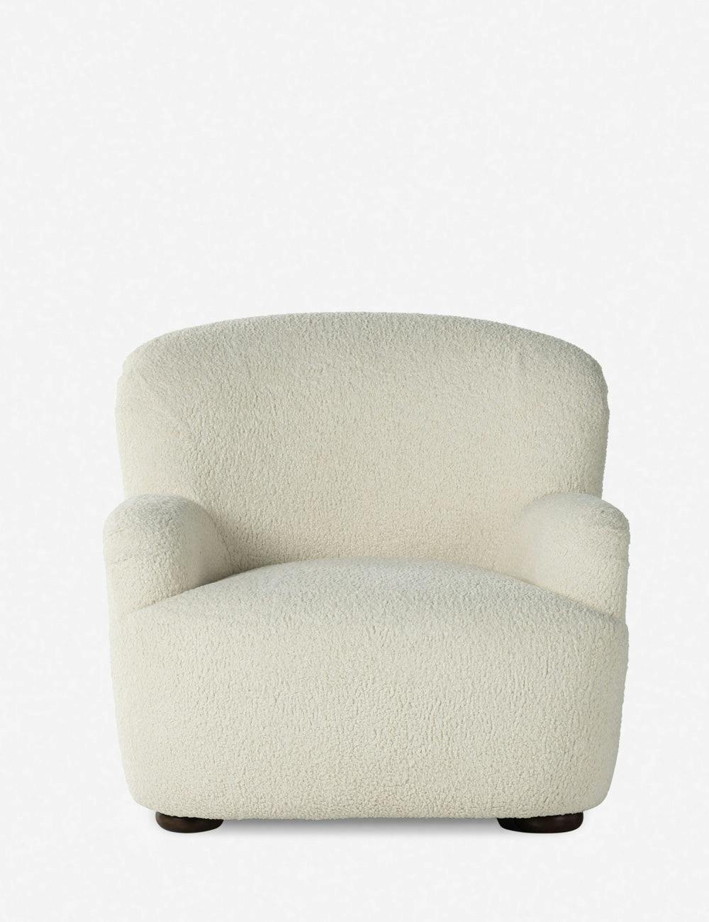 Preston Natural Sheepskin Accent Lounge Chair