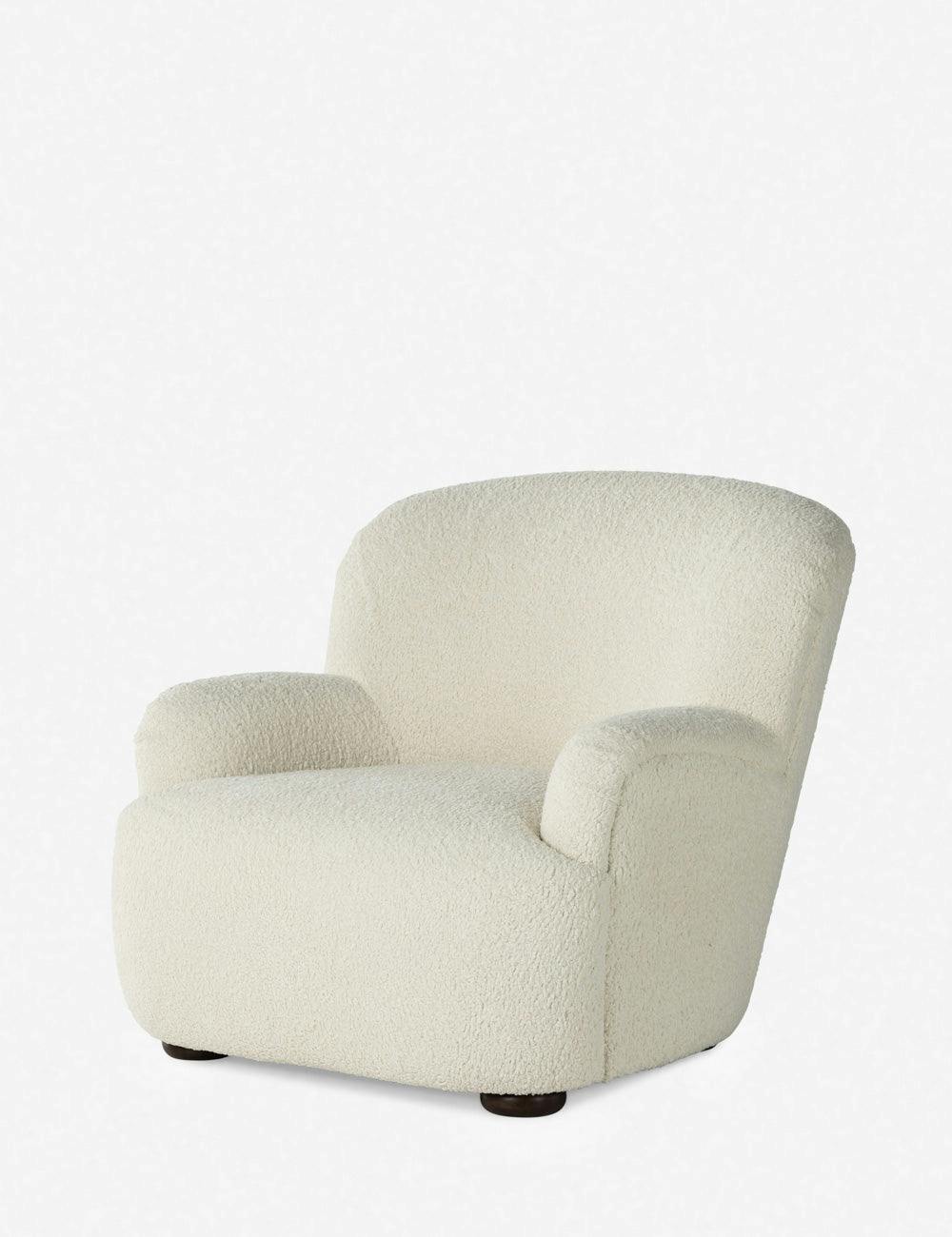Preston Natural Sheepskin Accent Lounge Chair