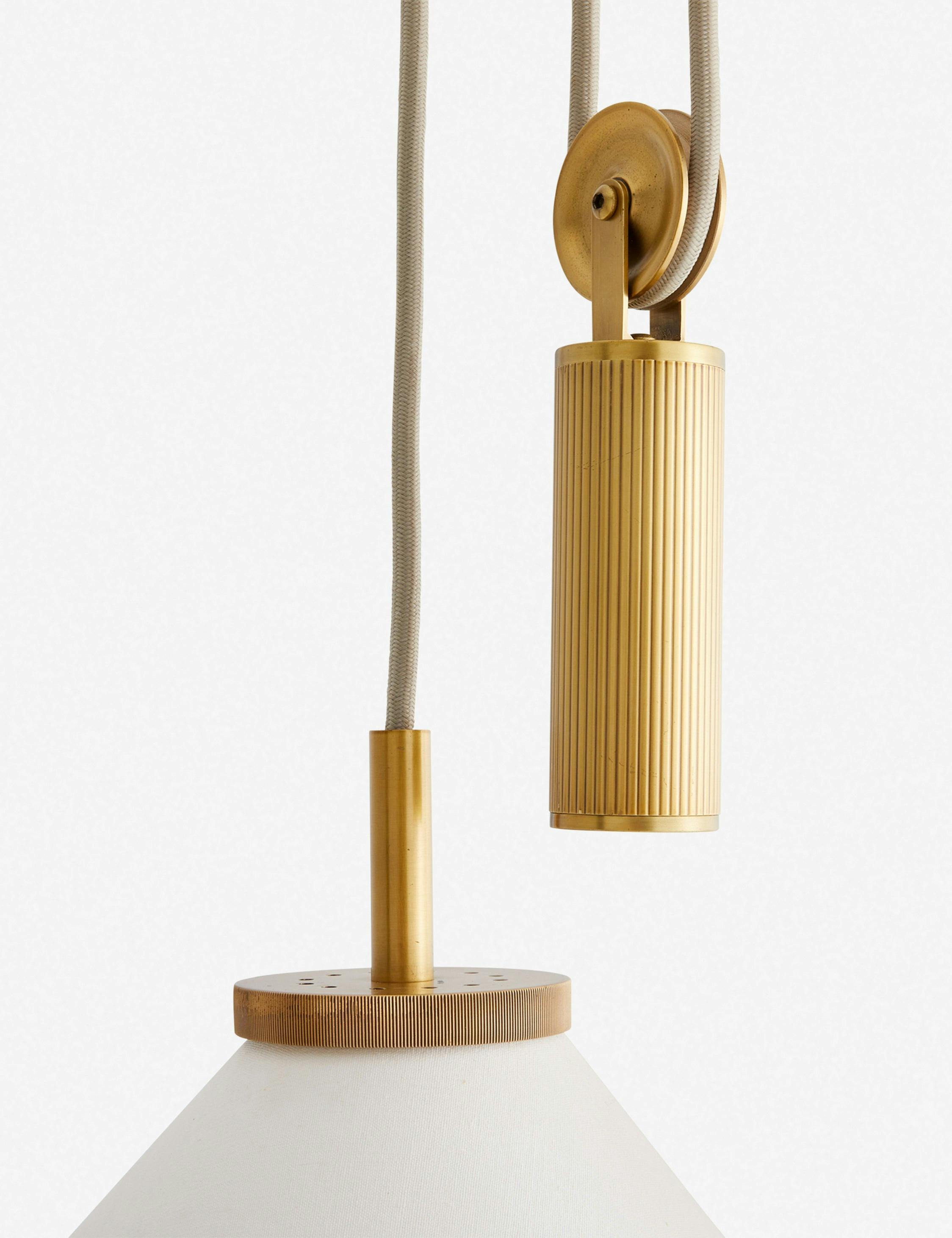 Norfolk Pendant Light by Arteriors - Antique Brass / 20.5" Dia