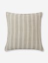 Baptiste Linen Pillow - Cream and Mint / Square / Polyester