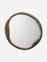 Doreen Round Mirror - Brass