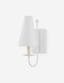 Idris Gesso White Linen Shade Dimmable Wall Sconce