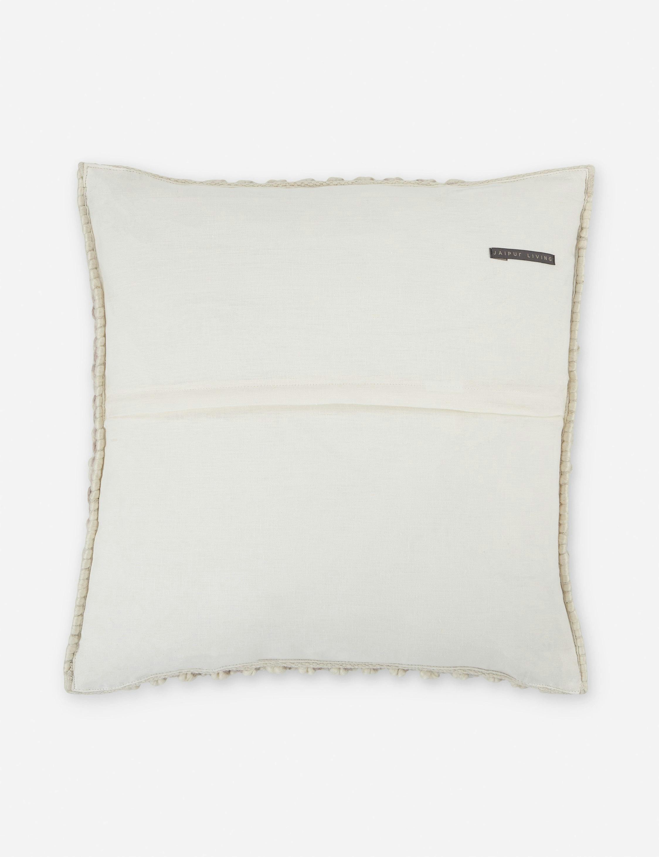 Luan Pillow - Taupe and Ivory / Polyester