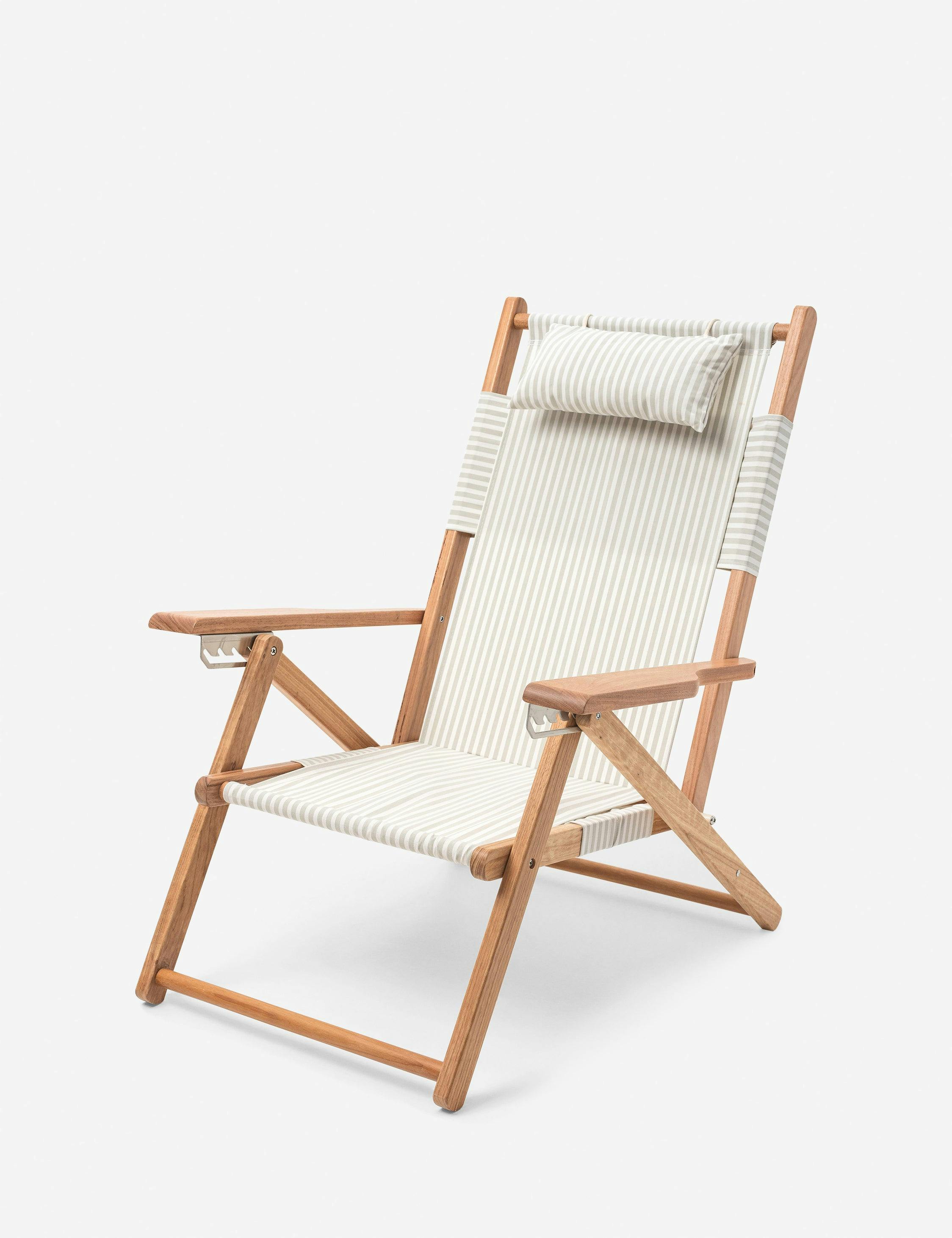Tommy Chair by Business & Pleasure Co. - Sage Stripe