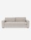 Derbie 86" Gray Upholstered Sofa