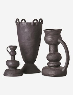 Louis Decorative Vase by Lemieux et Cie - Black