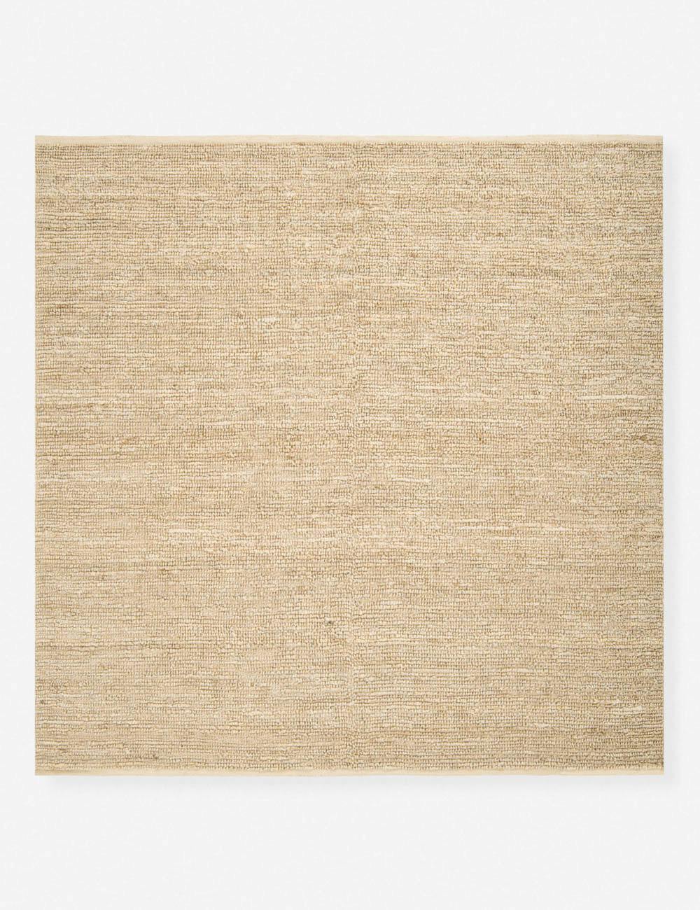 Handwoven Earthy Tone Solid Jute 8' Square Area Rug