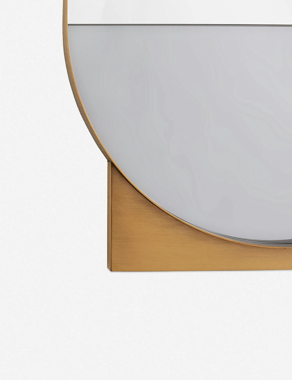 Elegant Full-Length Gold Rectangular Floor Mirror