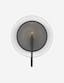Midnight Black Organic Form 16'' Dimmable Wall Sconce