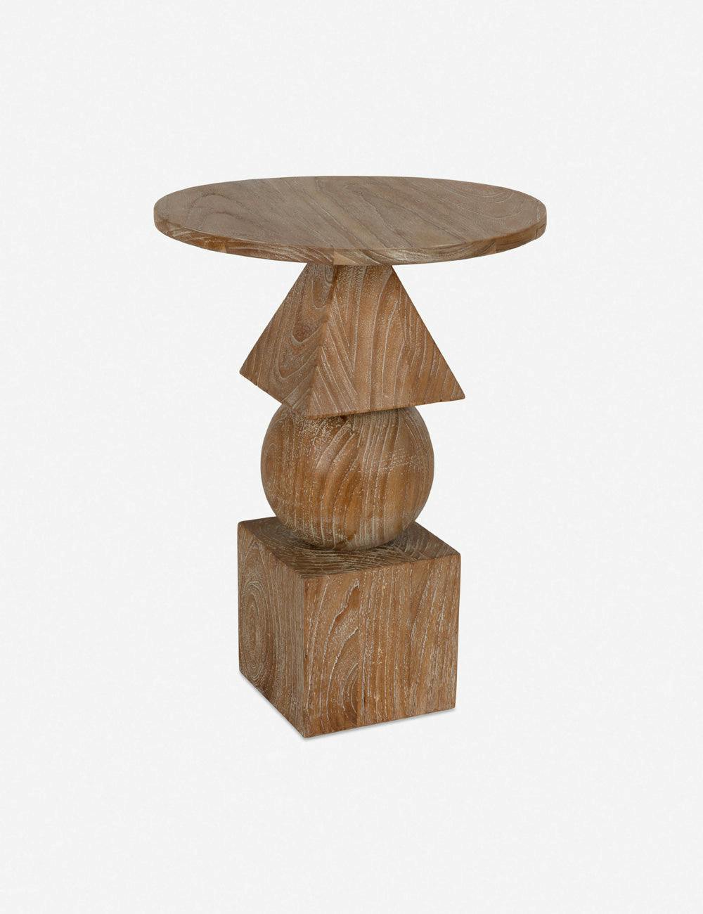 Marty Round Side Table - Natural