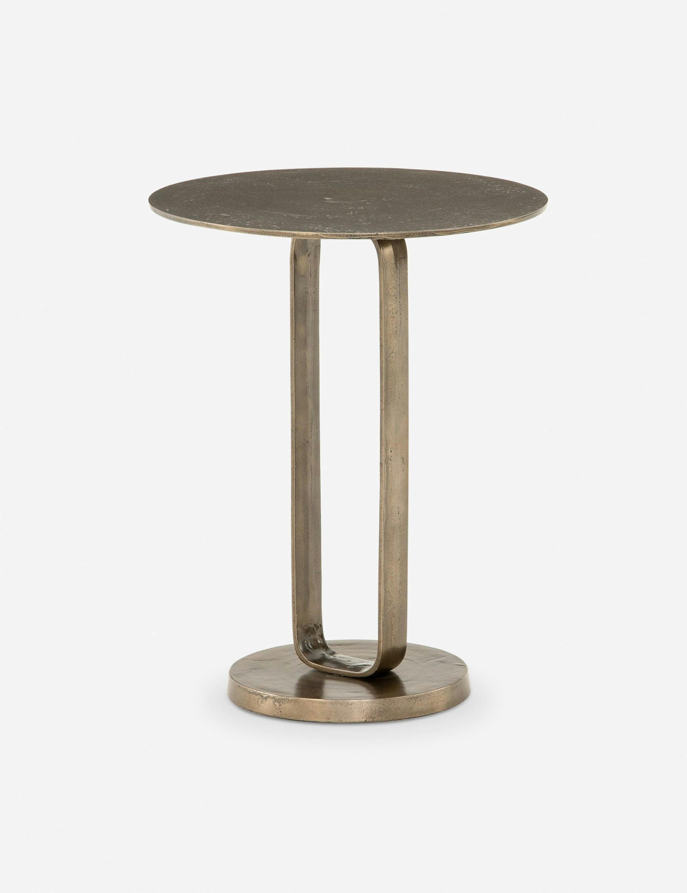 Alethea Aged Bronze Indoor/Outdoor Metal End Table