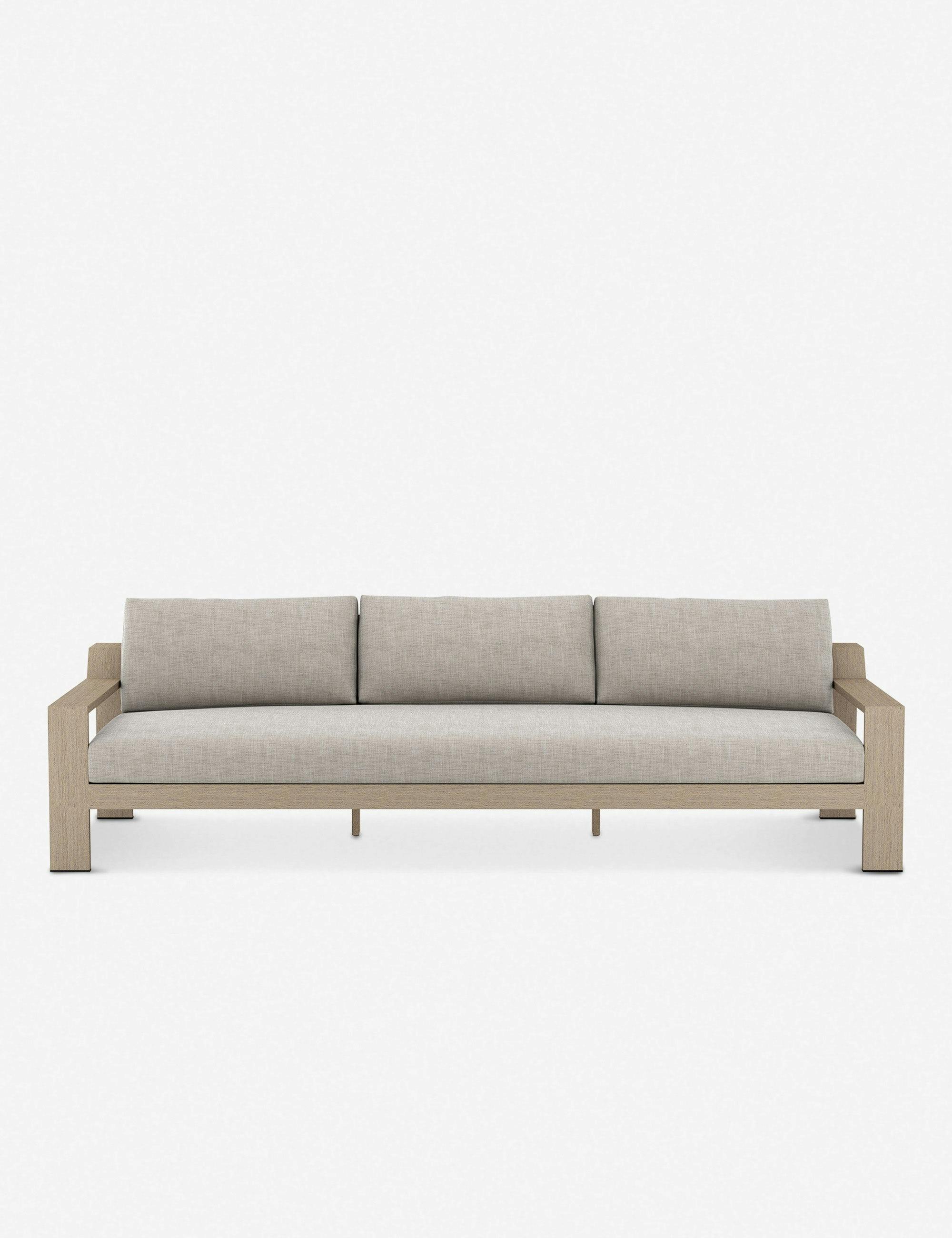Mona Indoor / Outdoor Sofa - Gray / 106"W