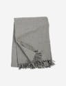 James Cotton Oversized Throw by Pom Pom at Home - Ivory and Charcoal