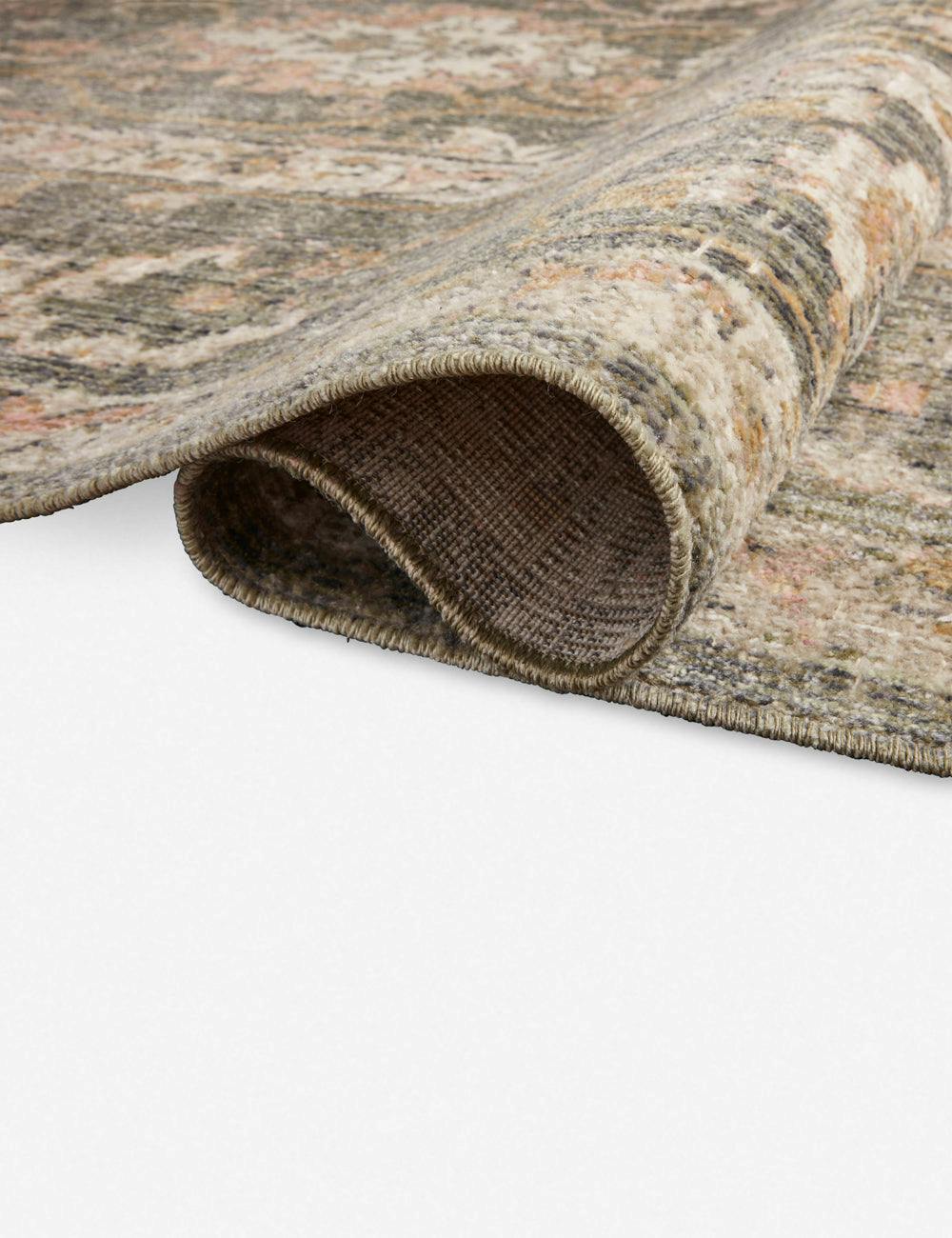 Rosemarie Rug by Chris Loves Julia x Loloi - Sage and Blush / 2'7" x 12'