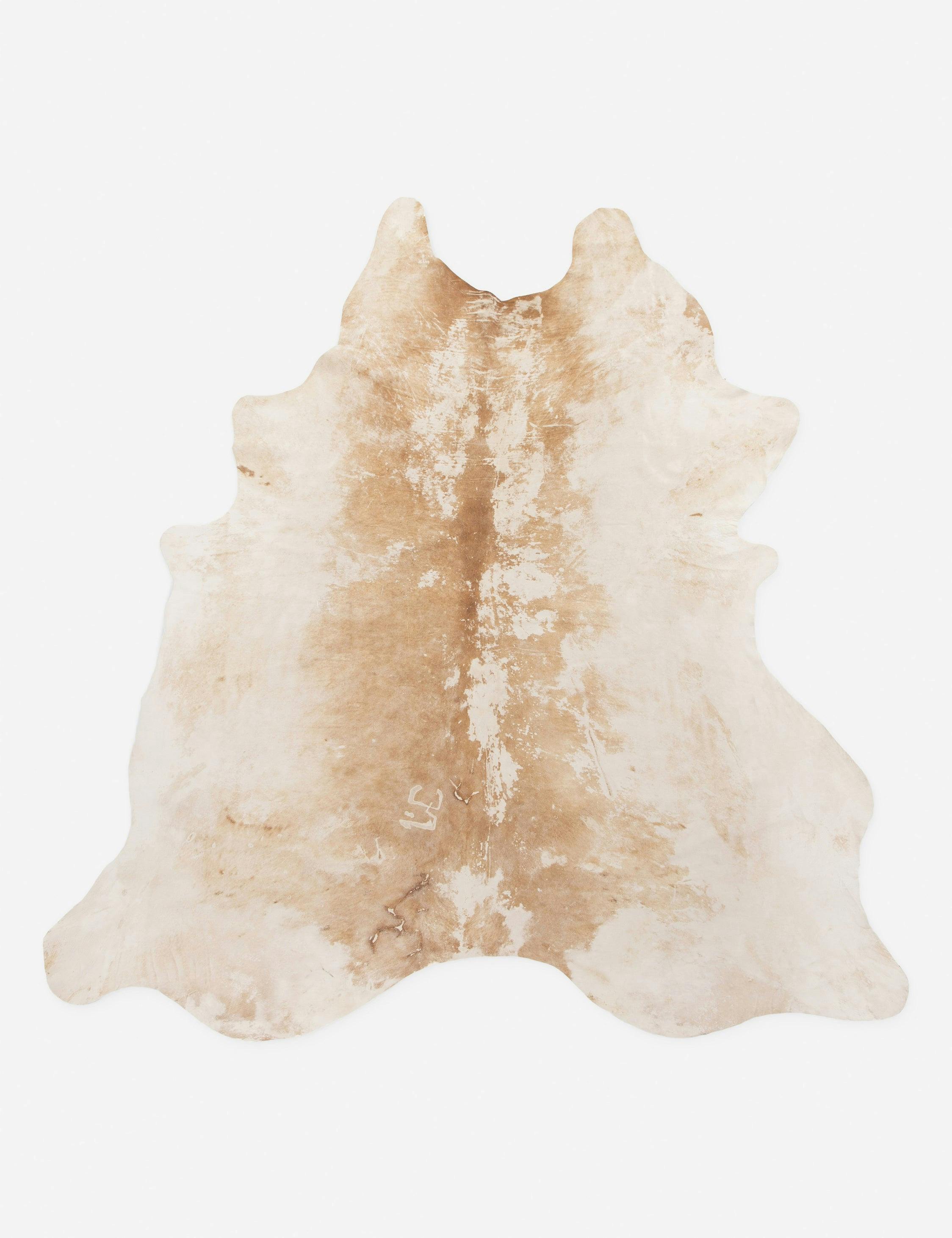 Contemporary Mateo Cowhide Rug in Natural Brown 5' x 7'