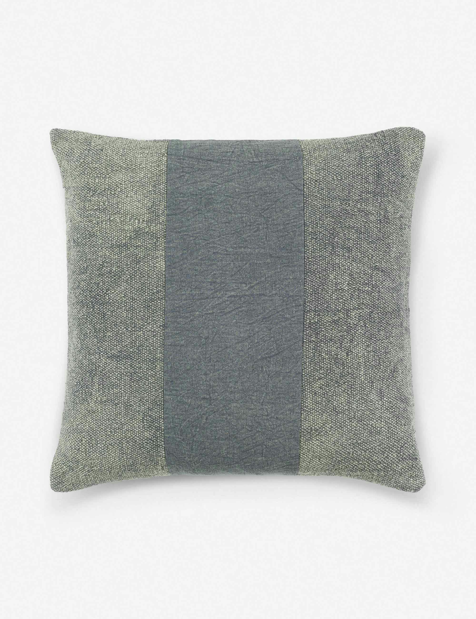 Angie 20"x20" Gray Polyester Pillow