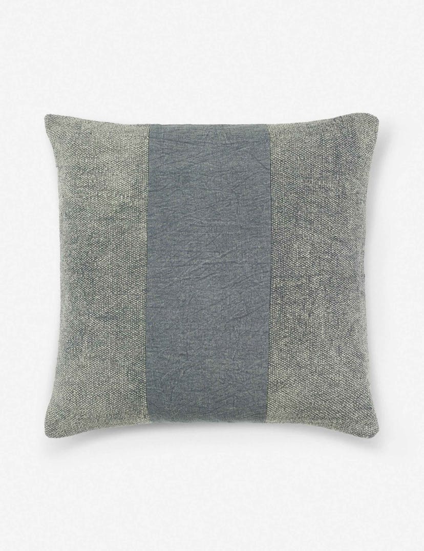 Angie Pillow - Gray / 20" x 20" / Polyester