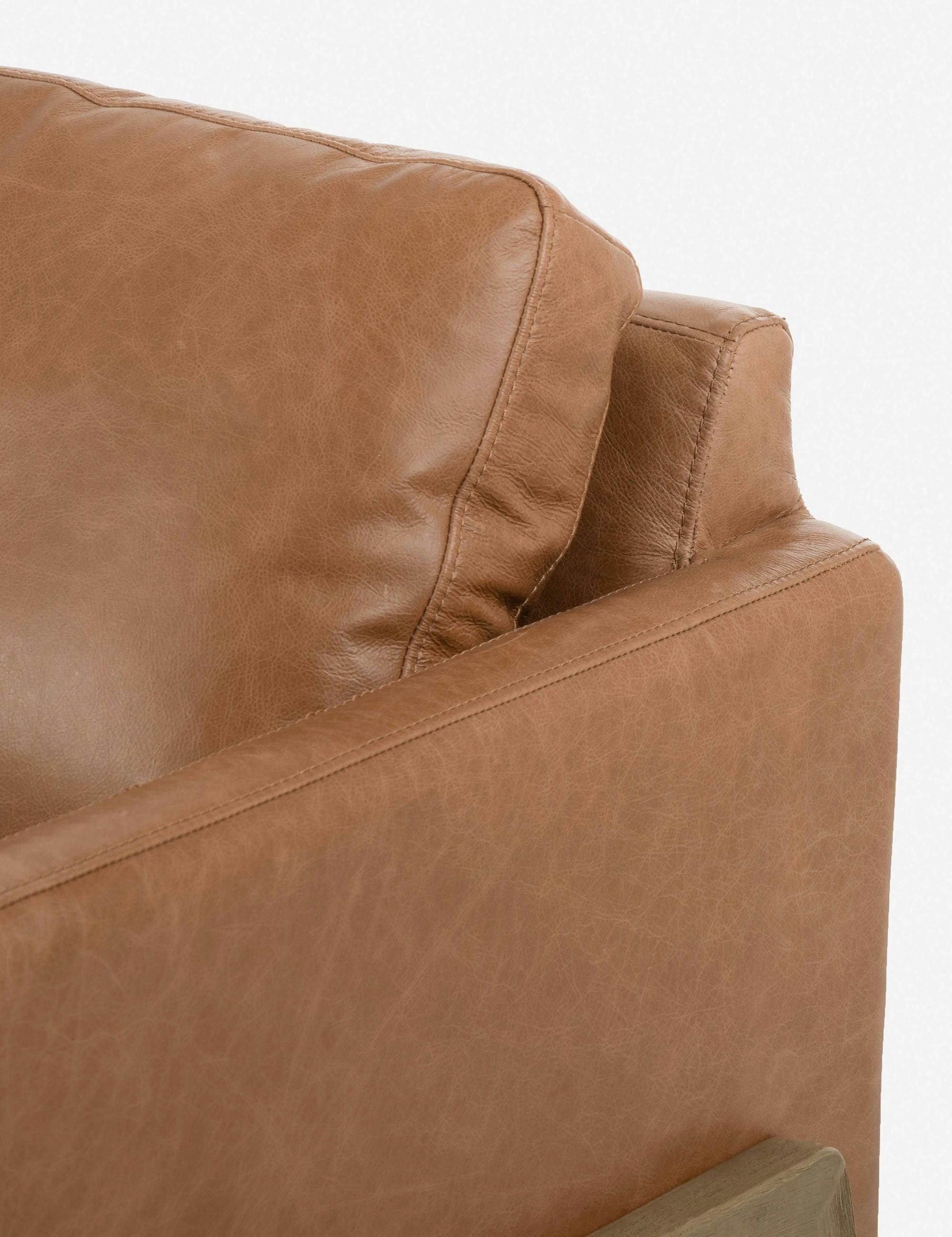 Afton Sofa - Tan Leather