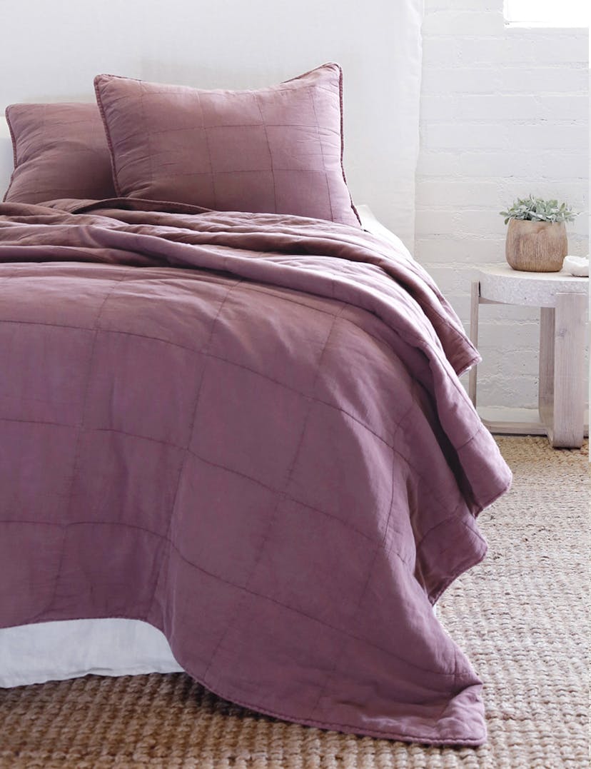 Antwerp Coverlet by Pom Pom at Home - Berry / Queen