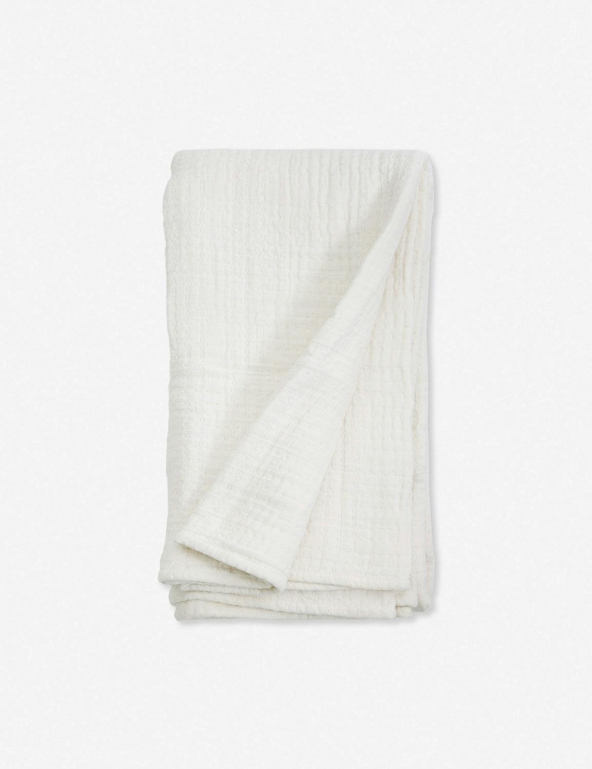 Arrowhead Cream Textured Cotton King Blanket