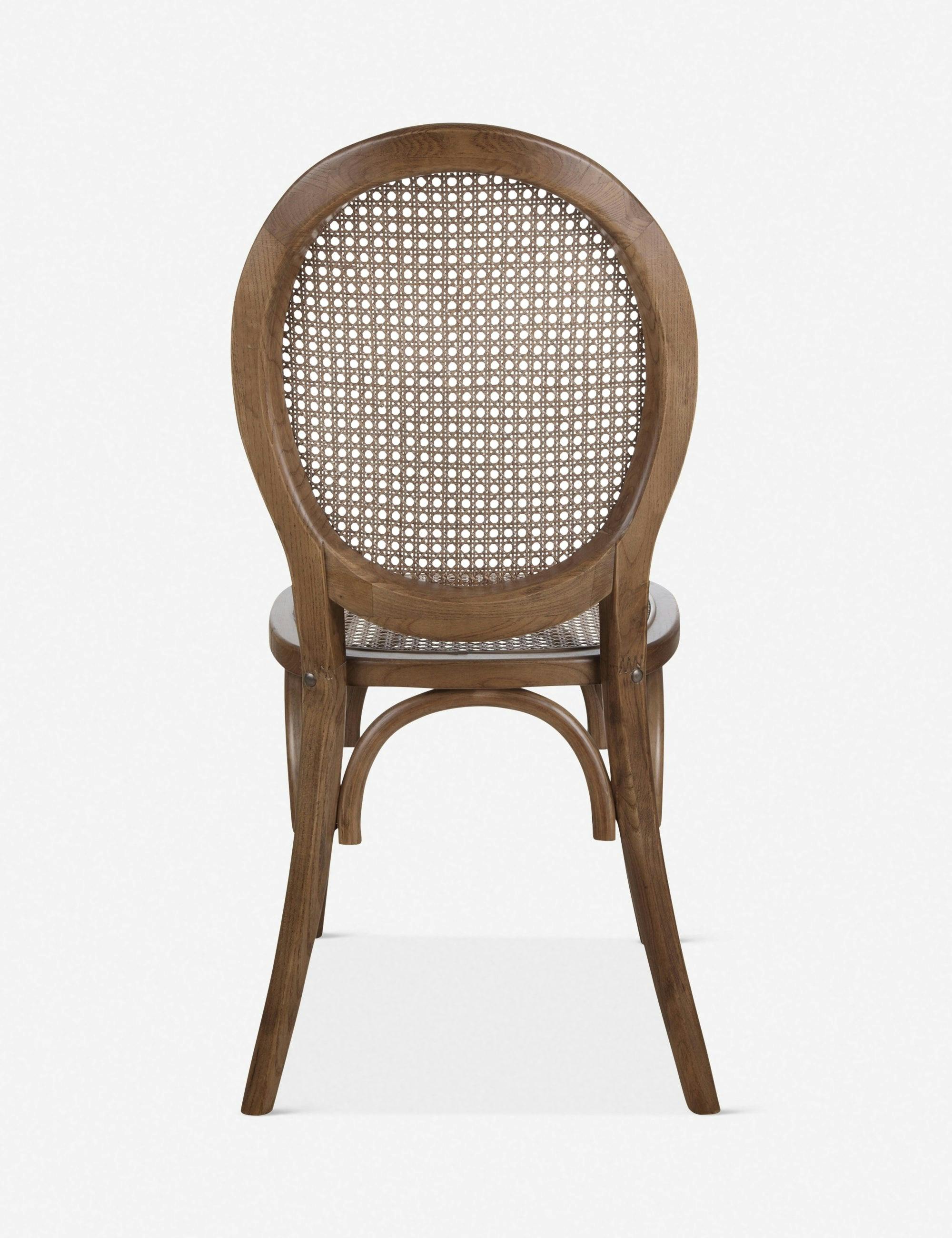 Nante Brown Rattan Elm Wood Dining Chair (Set of 2)