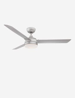 Alya Indoor / Outdoor Ceiling Fan + Light - Silver