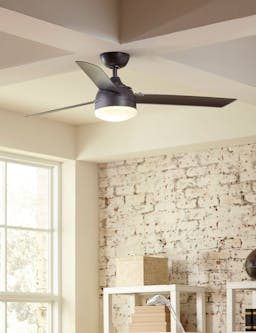 Alya Indoor / Outdoor Ceiling Fan + Light - Dark Bronze