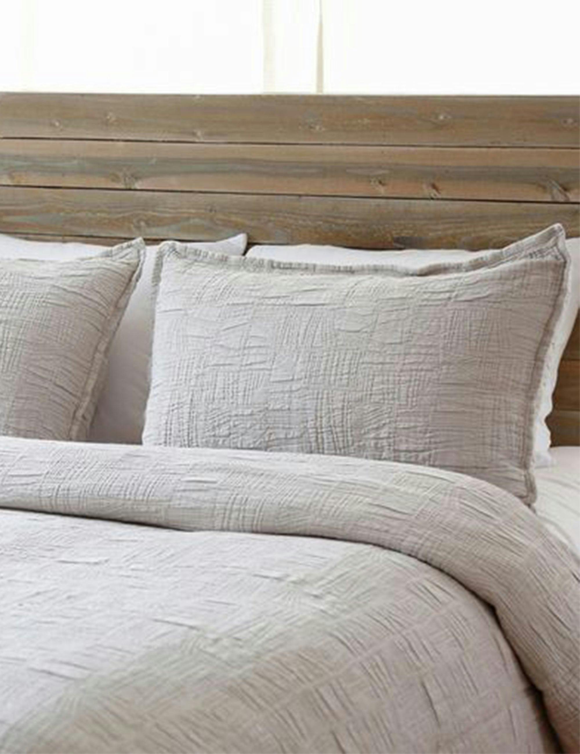 Harbour Cotton Matelasse Coverlet by Pom Pom at Home - Taupe / Twin