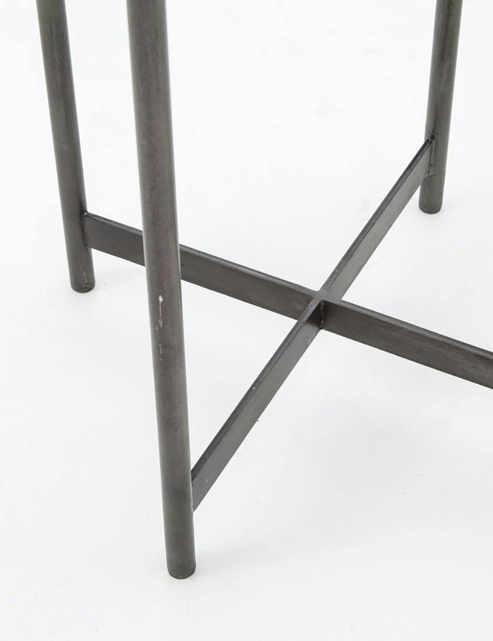 Adair Side Table, Hammered Grey