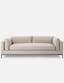 Cami 91" Natural Beige Upholstered Sofa
