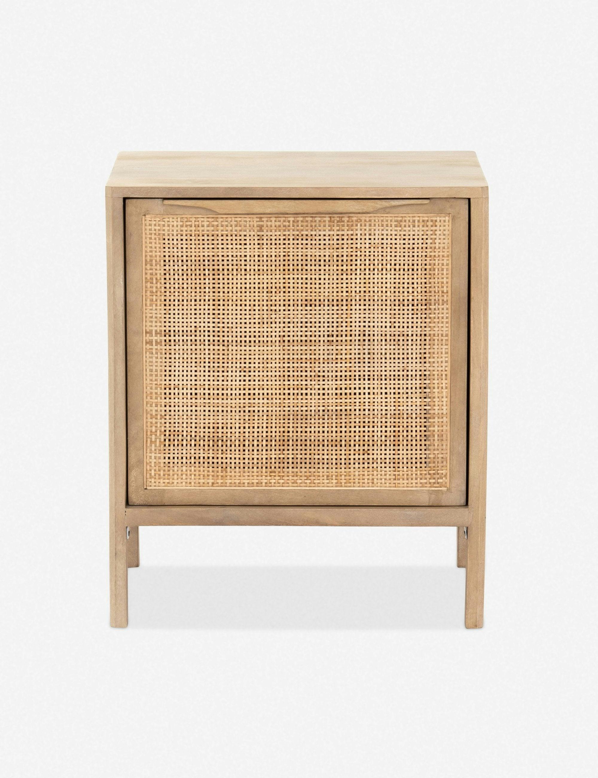 Hannah Natural Right-Side Woven Cane Nightstand