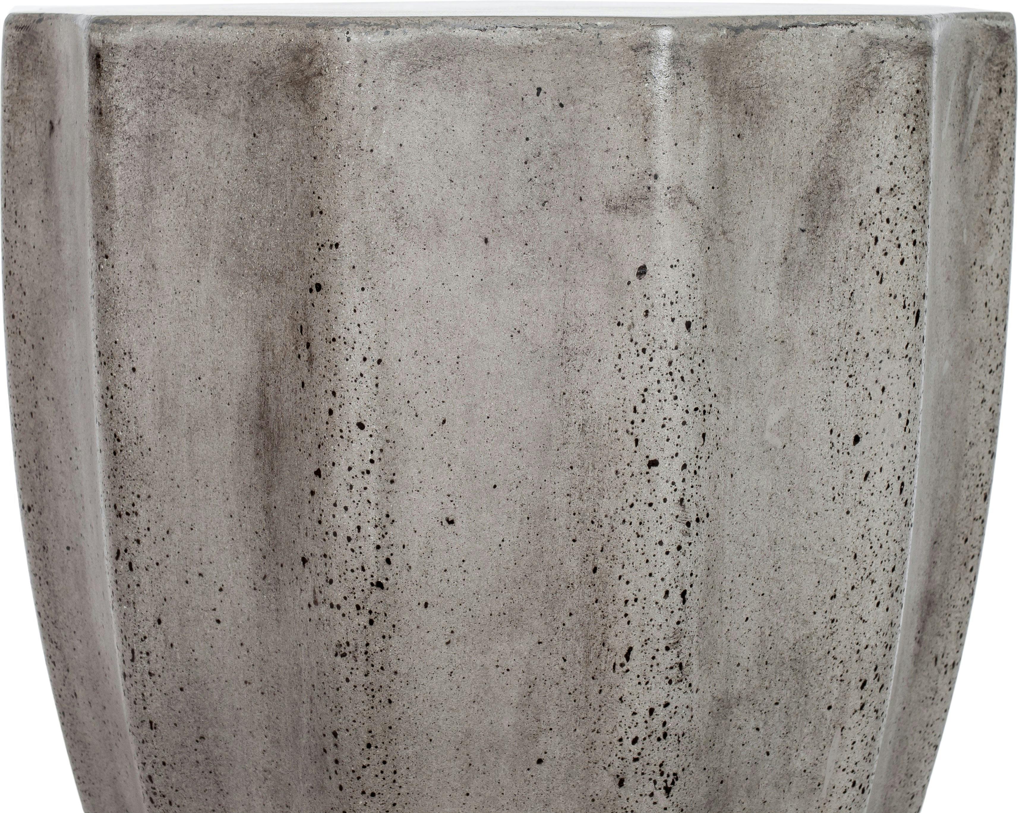 Contemporary Gray Fiberstone 15.5'' Indoor/Outdoor Stool