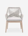 London Indoor / Outdoor Dining Arm Chair - Taupe