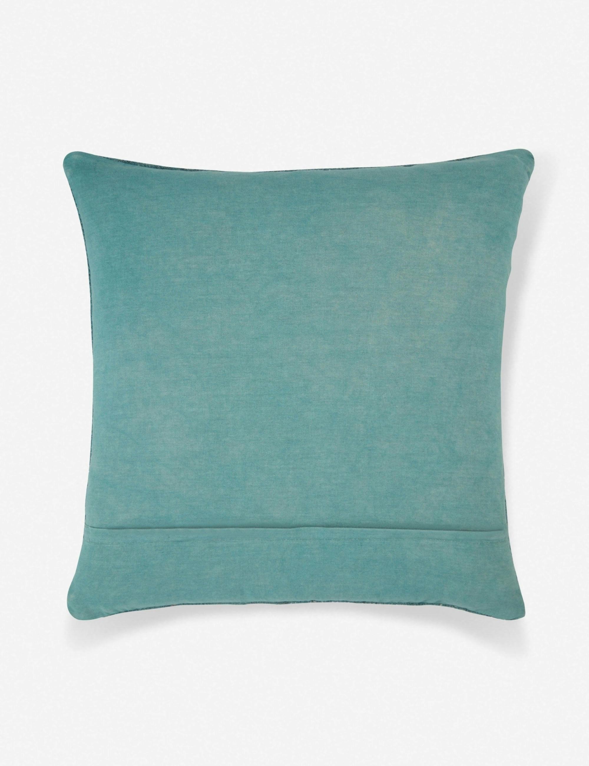 Azure Tribal Teal/Terracotta Polyester Throw Pillow