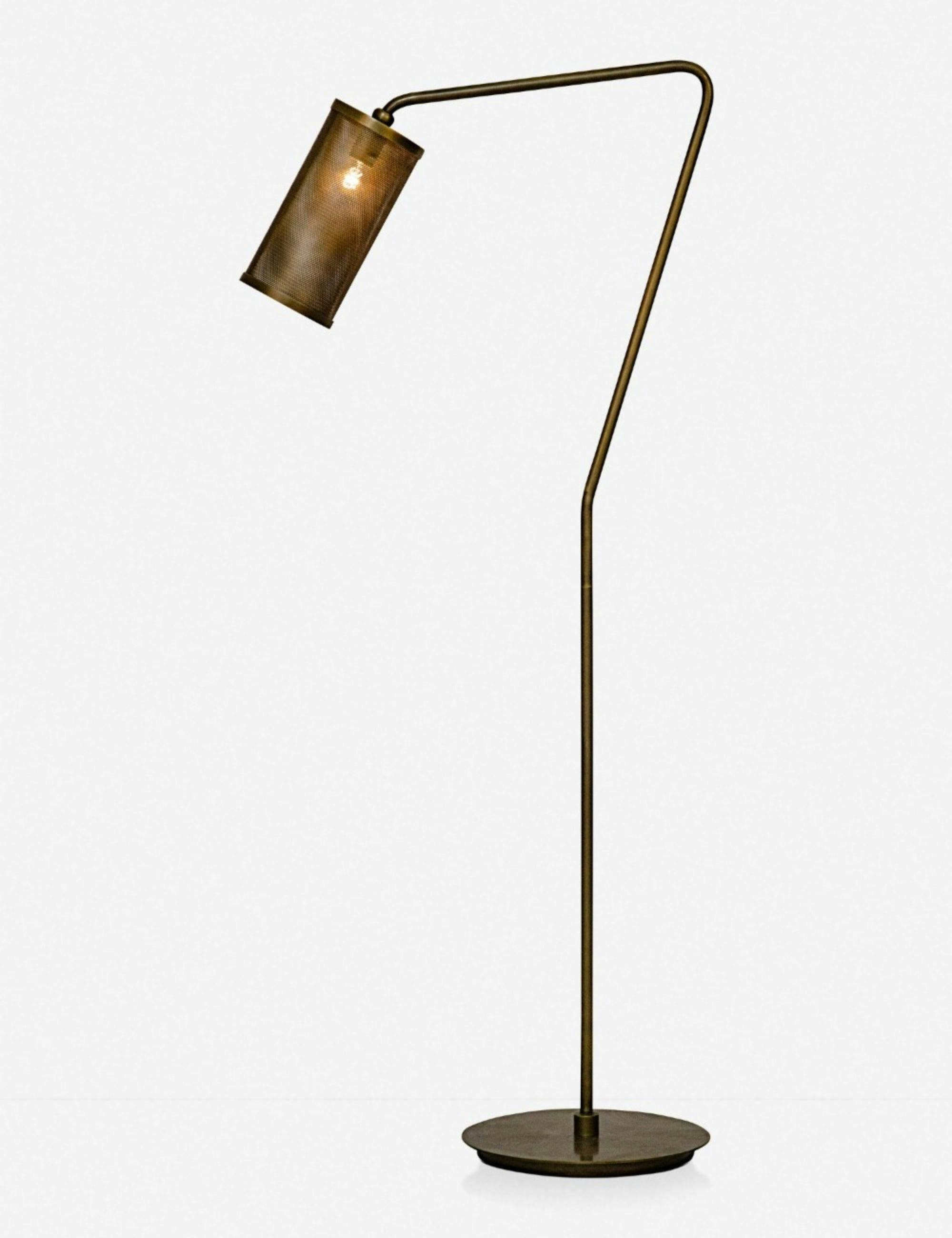 Pisa 64.5'' Antique Brass Task/Reading Floor Lamp